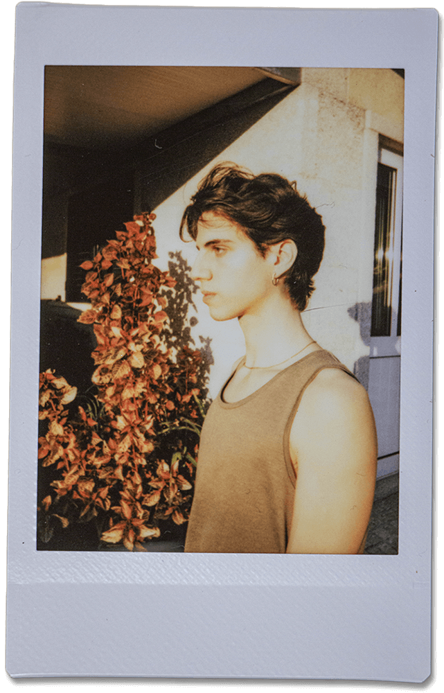 A polaroid of Pedro Flynn