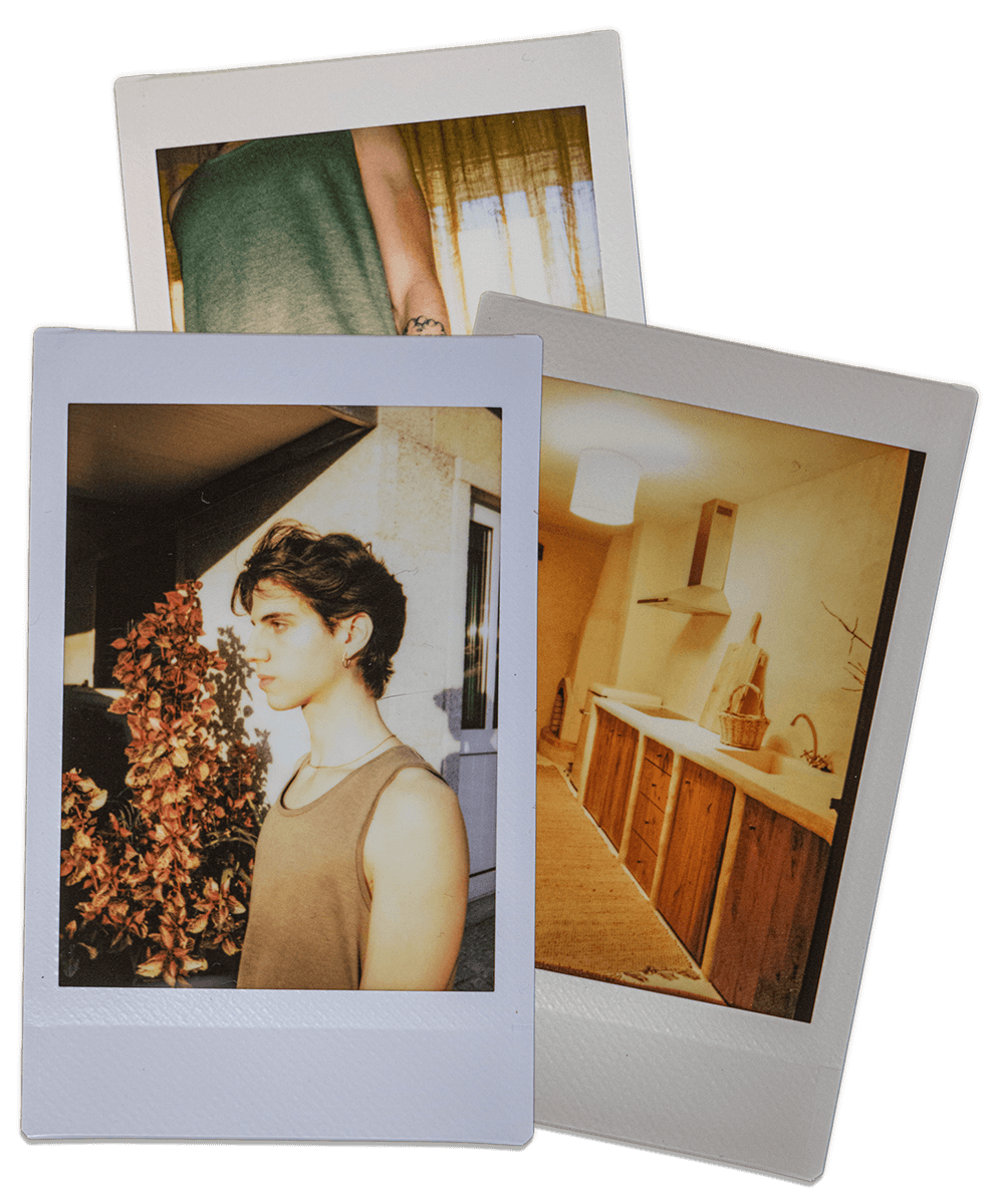 A collection of polaroid photos